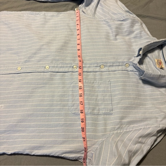 Faherty men’s cloud stripe stretch oxford button down shirt large - Picture 4 of 6